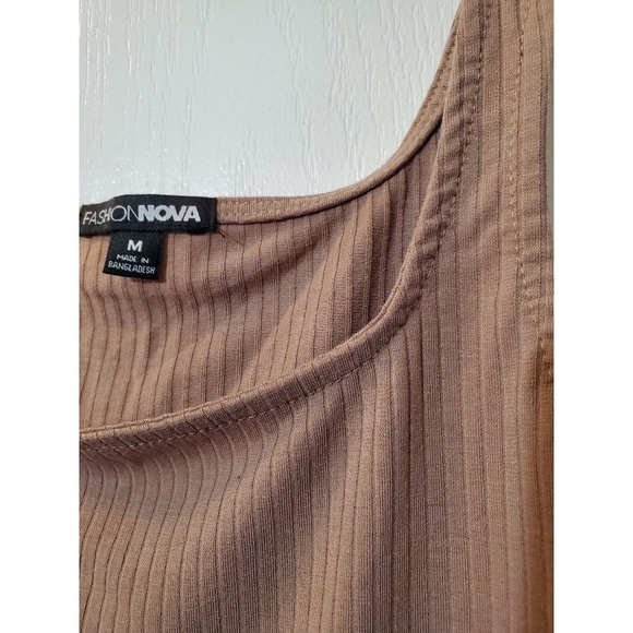 Cropped Beige Tank Top in Medium - Picture 3 of 7